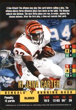 1995 Donruss Red Zone Update Football Card #29 Ki-Jana Carter