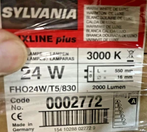 1 X Sylvania Fluorescent Lamp Luxline Plus 24W Warm White Keller,Garage,Camp - Picture 1 of 1