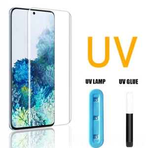 For Samsung Galaxy S25+ S24+ UV Tempered Glass Full Liquid Glue Screen Protector - Picture 1 of 24