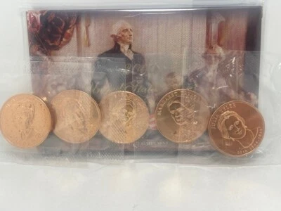 2009 US Mint Presidential $1 Coin Proof Set in OGP with 5 Spouse Bronze Coins - Image 1 of 4
