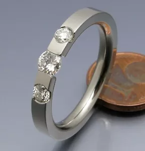 ANILLO TENSOR BRILLANTE DE DISEÑO MADURO - TRENDIGER 0,47 QUILATES - ÚNICO - Imagen 1 de 6