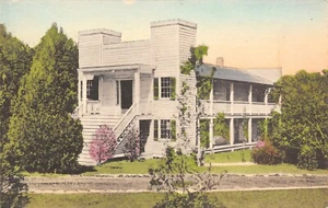 Huntsville TX~Handcolored~Where Sam Houston Died~Steamboat House~c1910 Albertype - Picture 1 of 2