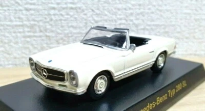 1/64 Kyosho MERCEDES BENZ TIPO 280 SL 280SL BLANCO modelo de coche fundido a presión Foto 1 de 3