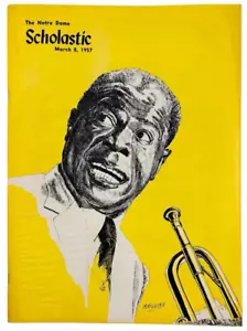 The Notre Dame Scholastic March 8, 1957 Publication Louis Armstrong VINTAGE - Picture 1 of 7