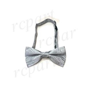 New KID'S BOY'S Polyester paisley Pre-tied Bow tie Silver formal wedding party - Picture 1 of 2