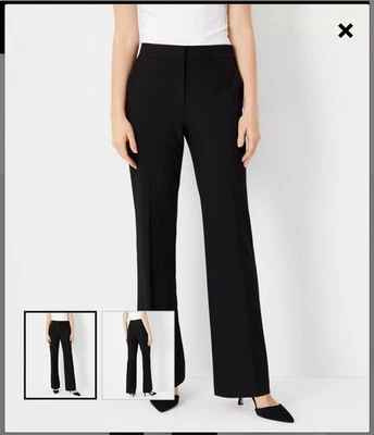 Calça social Ann Taylor feminina tamanho 8 preta sem costura uso profissional zíper - Imagem 1 de 4