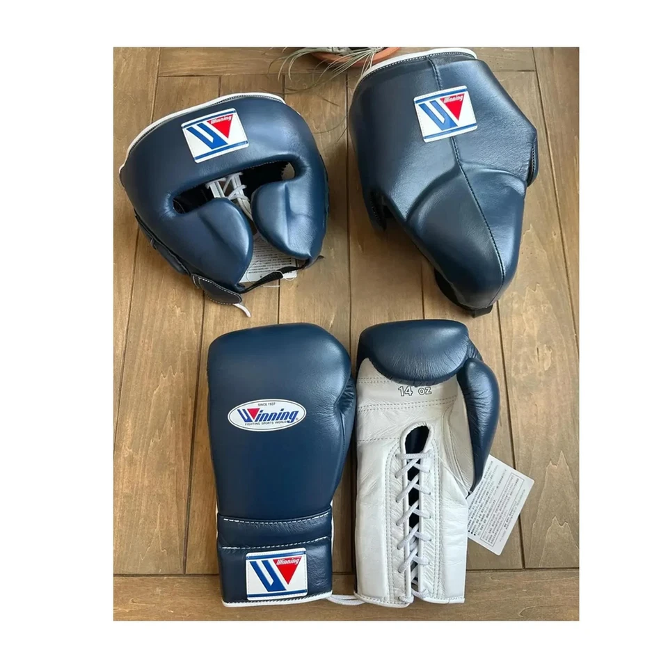 Winning Boxing Sparring set of Gloves FG-2900 Headgear & Groin Guard All sizes - Image 1 of 1