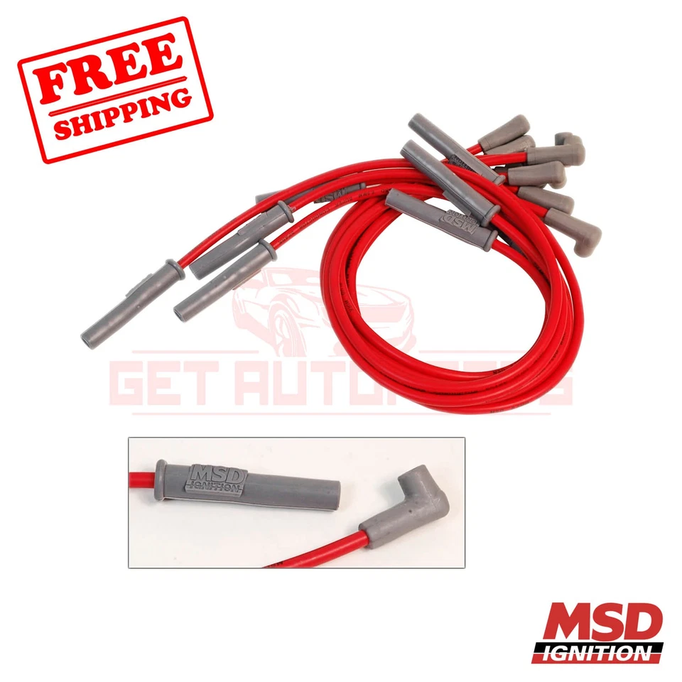 Juego de cables de bujía MSD para Chevrolet K3500 1990-1997 Foto 1 de 2