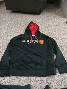 Felpa con cappuccio uomo MANCHESTER UNITED FC MUFC squadra calcio calcio M - Foto 1 di 10