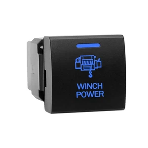 Interruptor pulsador T151B WINCH POWER para Toyota Prado 150s Hiace Corolla Altis LED AZUL - Imagen 1 de 4