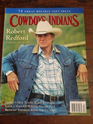 Cowboys & Indians Magazine December 2003 Robert Redford Sundance Louis L'Amour - Image 1 of 4