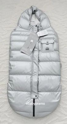 Luxus Cybex Platinum Artic Silber Grau Winter Daunen Fußsack Kuscheltiere 6 Tog - Bild 1 von 4