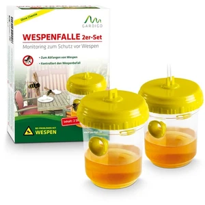 GARDIGO® Wespen-Falle 2er-Set Lebendfalle gegen Wespen / fangen mit Hausmitteln - Bild 1 von 9