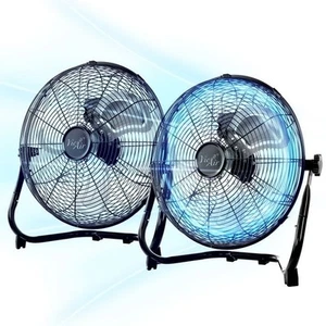 20 Inch Twin Pack Industrial Tilting High Velocity 3 Speed Metal Floor Fan - Picture 1 of 1