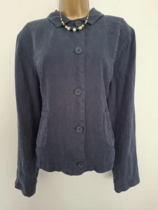 Seasalt BNWT Navy Linen Maritime Arame Jacket Size 16 - Picture 1 of 4