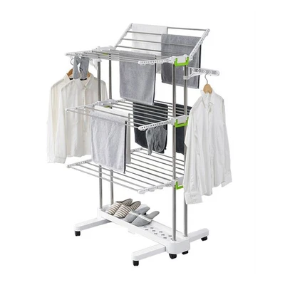 BR505 3-Tier Collapsible Clothes Drying Rack with Casters, Laundry Drying Rac... - Image 1 of 4