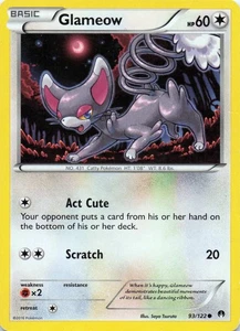 Glameow 93/122 XY - BREAKpoint Common -LP - Picture 1 of 2