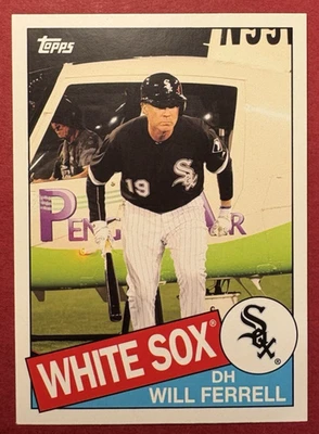 Will Ferrell Rookie 1985 2015 Topps Archives WF-7 White Sox Chicago w/Helicopter - Image 1 of 4