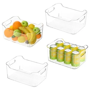 Clear Plastic Storage Bins-Pantry Organizers & Storage Containers-Refrigerato... - Picture 1 of 7