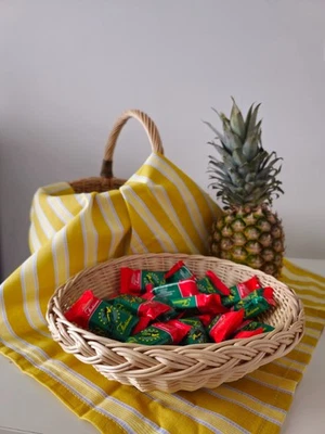 Rustic Bread Wicker Basket – Handwoven Natural Table Centerpiece - Image 1 of 4