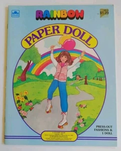 Vintage 1983 A Golden Book ~ Rainbow ~ Paper Doll UNCUT ~ 1983 - Bild 1 von 6