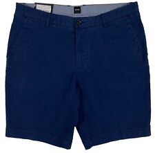 Hugo Boss Shorts Size 38 38r Men's Slice Blue Stretch 50430986