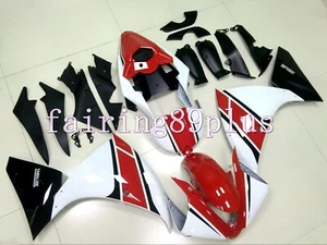 Red Black White ABS Injection Fairing Kit Fit for 2012 2013 2014 YZF R1 - Picture 1 of 7