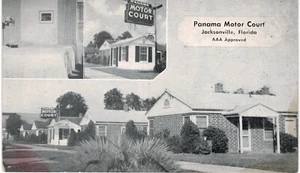 Jacksonville Panama Motor Court Main & 59th Roadside 1960 FL - Foto 1 di 2