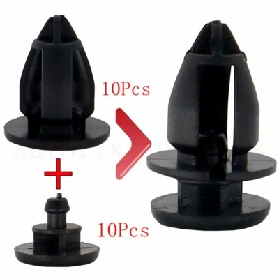 Juego de 10 clips de panel de moldura de puerta para sombrero + clip para Renault 7703077434 Trafic Kangoo Clio Foto 1 de 4