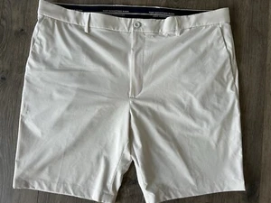 Hart Schaffner & Marx Linen Blend Flat Front Shorts Mens 42 Dress Casual Beige - Picture 1 of 3