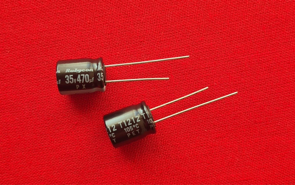 Rubycon 470uF 35V ELKO Kondensator Radial PX Menge Wählbar 1-10 Stück - Bild 1 von 1