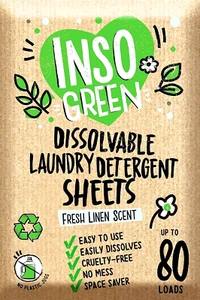Eco Laundry Detergent Sheets - 80 Loads Laundry Sheets Detergent - 40 No Plastic - Picture 1 of 7