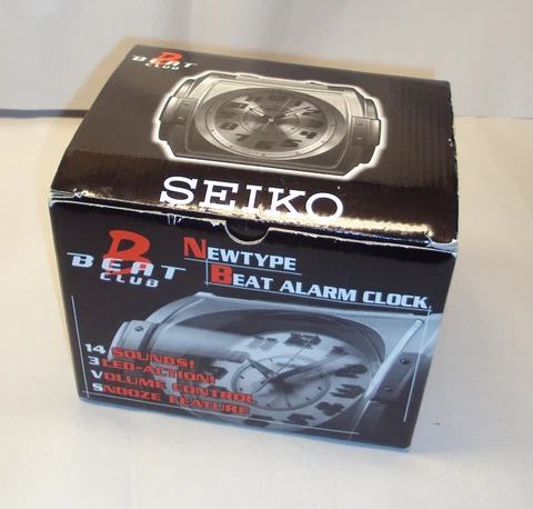 Vintage SEIKO Beat Club  Newtype Beat Alarm Clock Musical Light QXP002SL WORKS! Cover