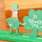 Lucky Tabletop Letter Shamrock Wood Decoration DIY Crafts Irish Themed Ornament