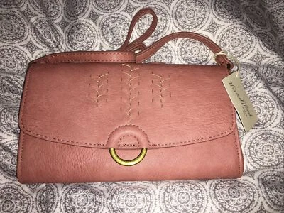 Ring Embroidery Snap Closure  Crossbody Bag - Universal Thread - Rose - Image 1 of 2