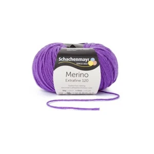 Merino Extrafine 120 By Schachenmayr - Purple (00147) - 50 G/Approx. 120 M Wool - Picture 1 of 6