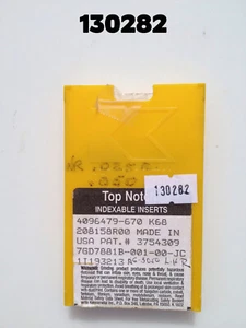4096479 970 K68 New Partial Package of 5 Kennametal Tungsten Carbide Inserts - Picture 1 of 2