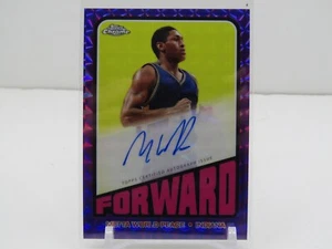 METTA WORLD PEACE 2024 TOPPS CROMO 1972 VIOLA RIFRATTORE AUTOGRAFO AUTO!! - Foto 1 di 2