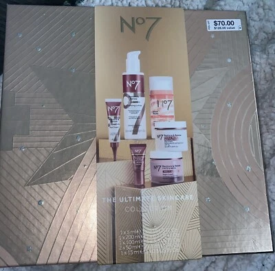 No7 The Ultimate Skincare Collection Gift Set Exp. 2/2027, 6 Beauty Full Size - Image 1 of 4