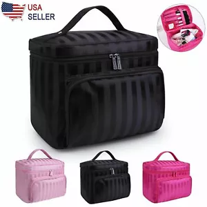 Professioneller großer Kosmetikkoffer Kosmetiktasche Aufbewahrung Griff Organizer Reiseset - Bild 1 von 18