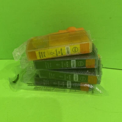Genuine Canon Ink Black CLI-226BK(3) Yellow CLI-226Y(1) Sealed In Wrapper 3 Pack - Image 1 of 2