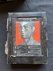 Rolling Stone Tattoo You - 8 Track Tape Cartridge Vintage w/ Box Sleeve - Foto 1 di 11