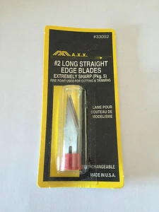 M.A.X.X. MAXX TOOLS 33002 - #2 LONG STRAIGHT EDGE BLADES • LAME PER BISTURI - Picture 1 of 2