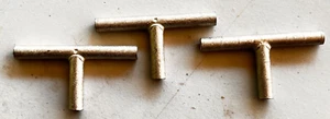 3 each - Burndy YST2C2C Hytee Uninsulated Copper T-Coupler, Crimp. - Picture 1 of 3