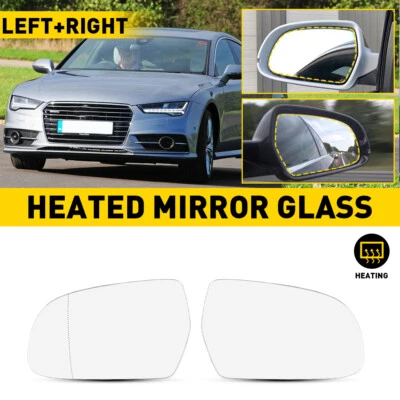 Espejo retrovisor izquierdo derecho cristal térmico con respaldo para Audi A3/A5 A4 Quattro/S4 S5 EA Foto 1 de 4