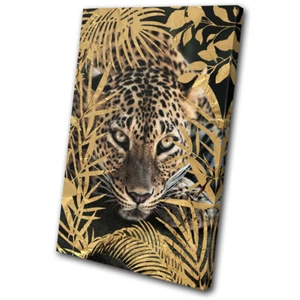 Leopardo Tropical Gato Grande Animales UN SOLO LIENZO ARTE DE PARED Impresión de Imagen - Imagen 1 de 1
