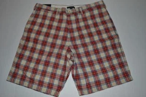 BANANA REPUBLIC RED BLUE PLAID SHORTS MENS SIZE 38 NEW - Bild 1 von 4