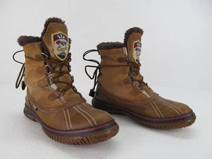 Pajar Canada Women's Winter Boots Brown Leather Waterproof Lace Up size 7-7.5 - Picture 1 of 11