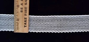 Vintage/antiguo crudo, encaje de algodón 5 yardas - Imagen 1 de 2