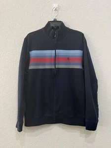 Original PENGUIN - Men's Track Top Jacket - NAVY & MULTI COLOR DESIGN - Size L - Picture 1 of 3